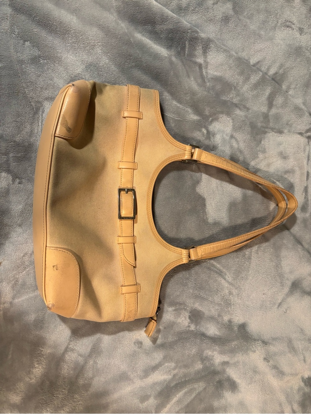 Vintage Valerie Steven’s Classic Tan and Pink Shoulder Bag